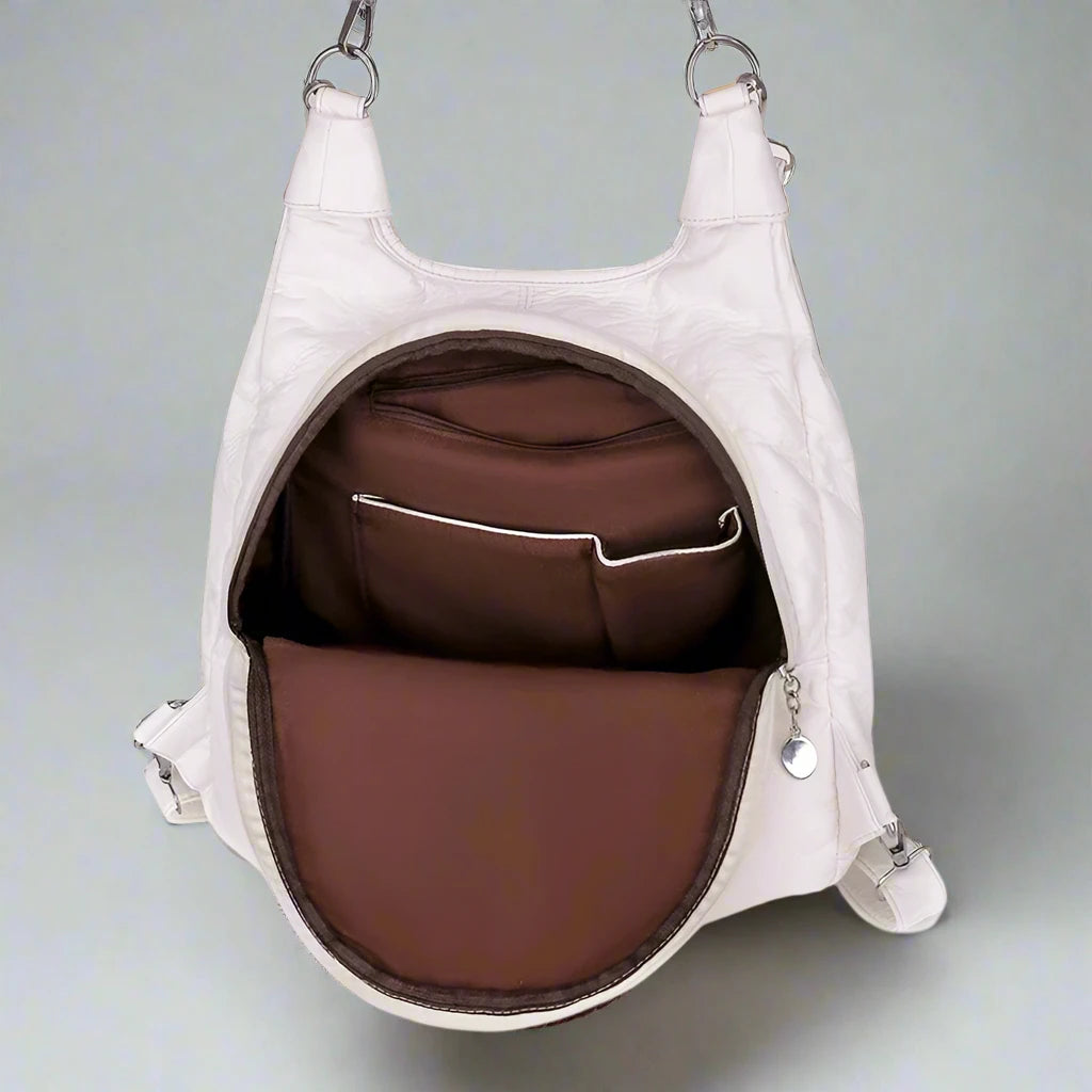 Casual Leather Backpack Bag - Lightweight and Functional for Everyday Adventures