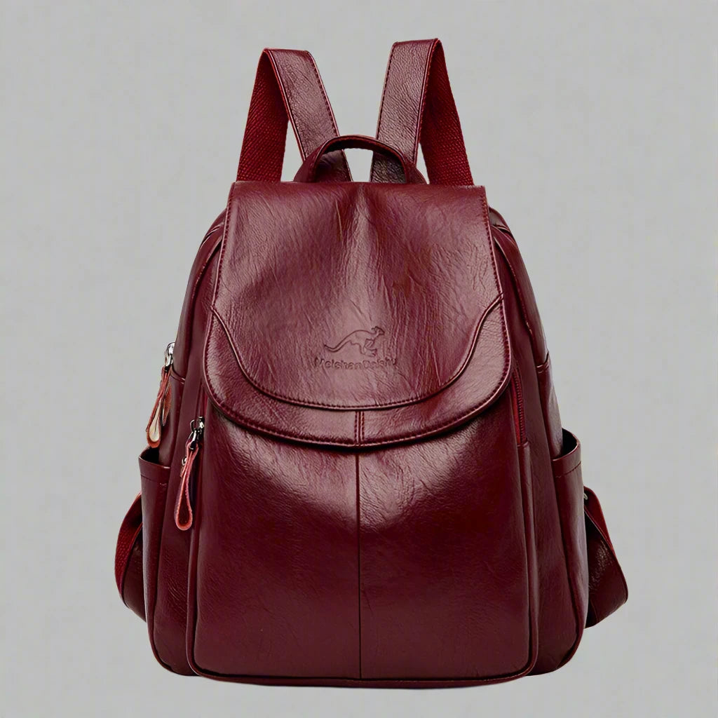 Casual Leather Backpack Bag - Versatile and Stylish for Daily Use